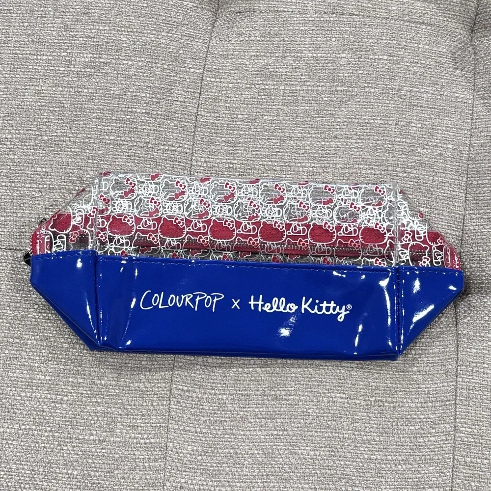 Hello Kitty x Color Pop Blue and Red Makeup Bag -‎ Cosmetic
